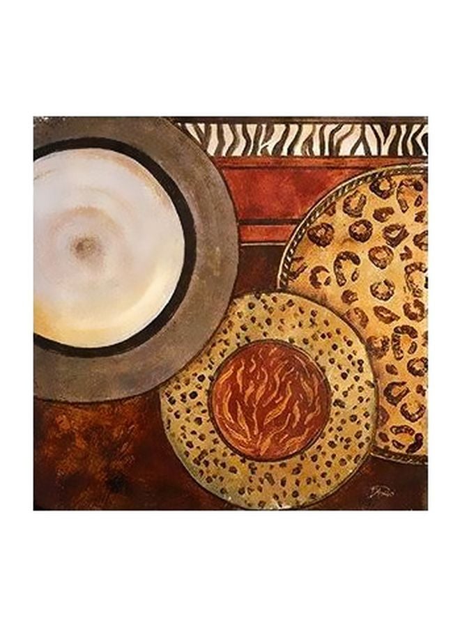 بوستر حائط للتزيين بيج/أحمر 15x15سم 