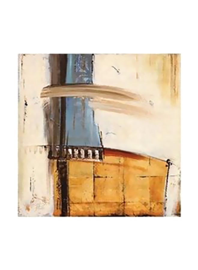 لوحة فنية لديكور الحائط بيج/أصفر 15x15سم