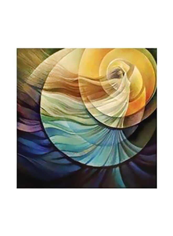قطعة فنية لديكور الحائط أرجواني / أصفر 32x32سم