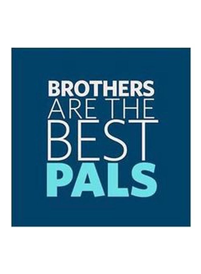 Decorative Wall Poster Blue/White 32x32cm