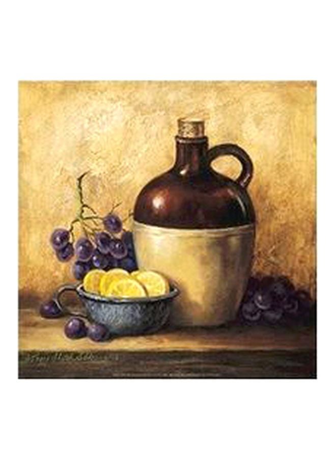 Generic Decorative Wall Art Brown/Black/Yellow 32x32cm 