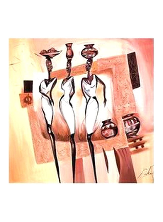 بوستر حائط للتزيين برتقالي مائل للأصفر 32x32سم