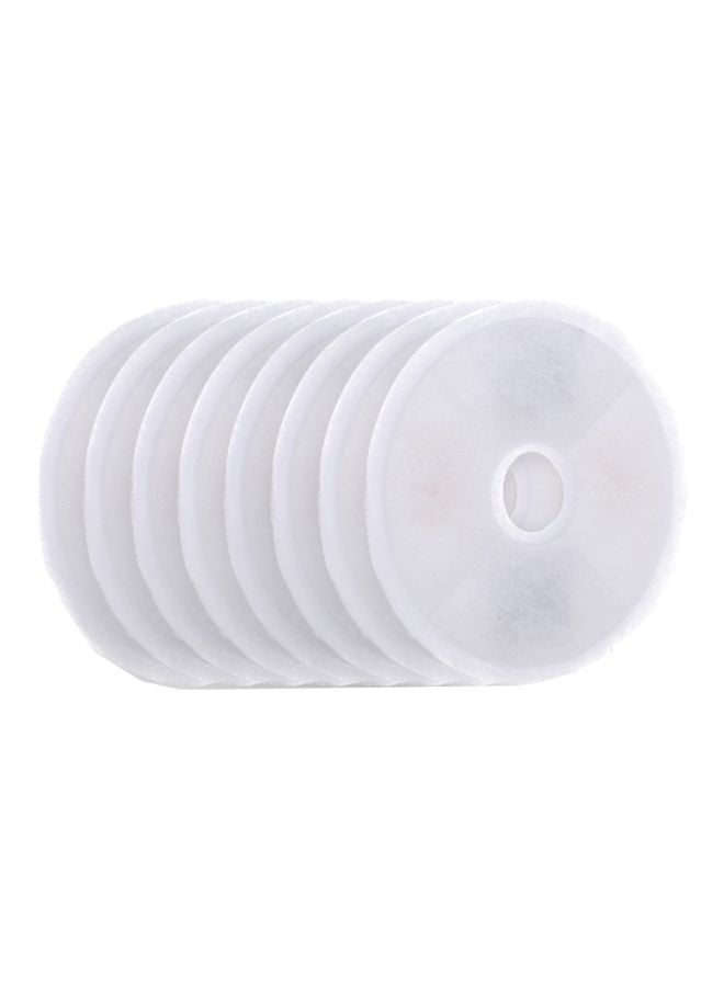 Generic - 8-Piece Water Fountain Filter Set White - Image 1