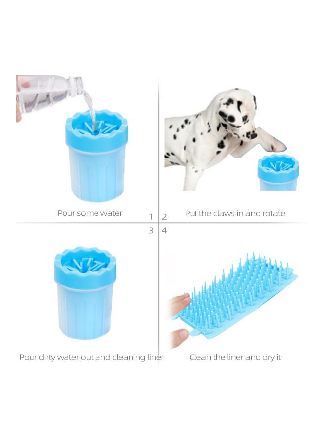 Generic Portable Dog Paw Wash Cup Blue S  - Image 5