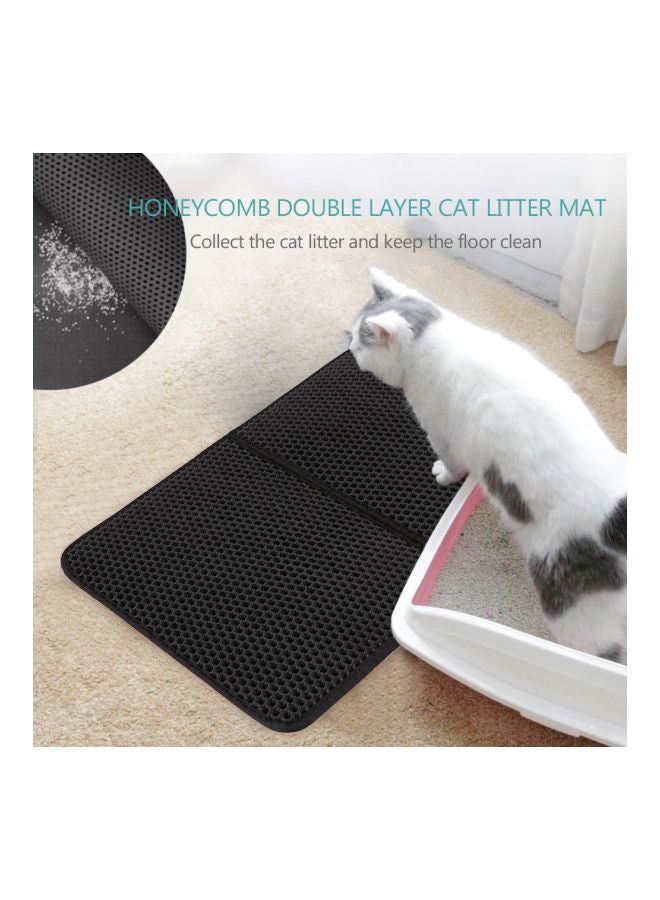 بساط للقطط بطبقة مزدوجة أسود - Image 5