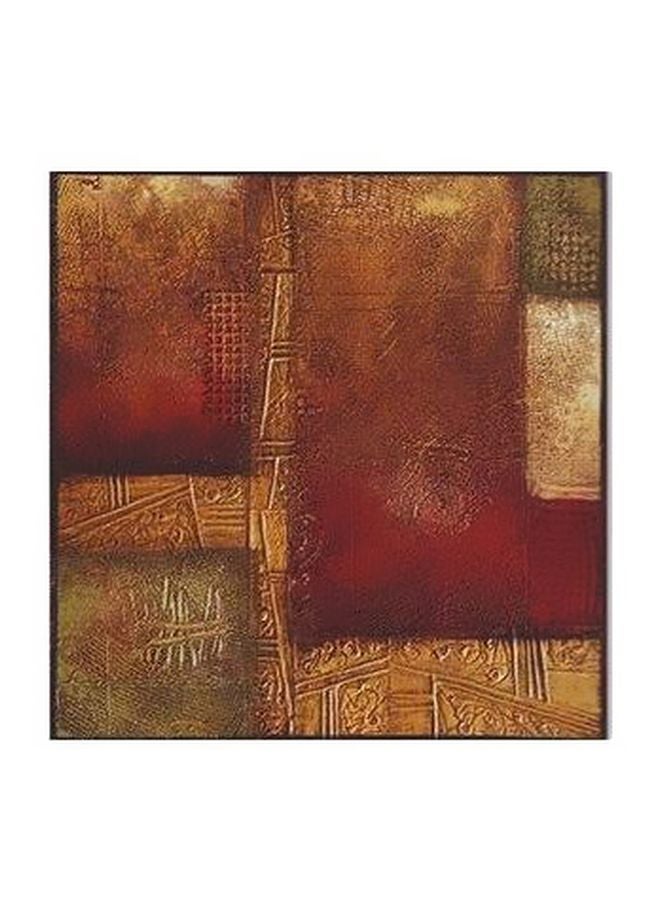 بوستر حائط للتزيين أحمر/بني/أصفر 15x15سم 