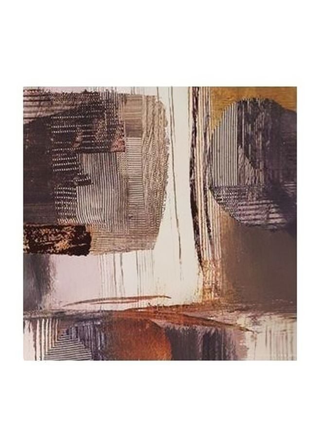 Decorative Wall Poster Brown/Beige/White 15x15cm