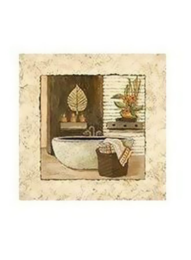 Decorative Wall Poster Beige/Brown 50x50cm