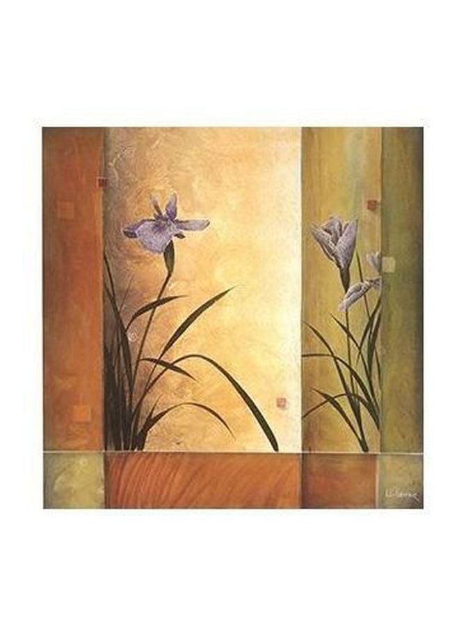 بوستر حائط للتزيين أصفر/بني/أخضر 15x15سم 