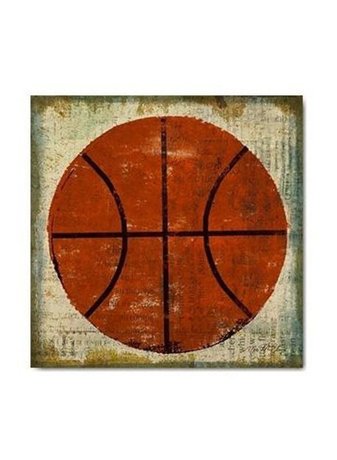 Decorative Wall Poster With Frame Brown/Beige/Green 50x50cm