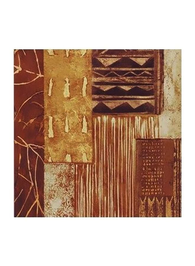 بوستر حائط للتزيين بني\ ذهبي \بيج 15×15سم 