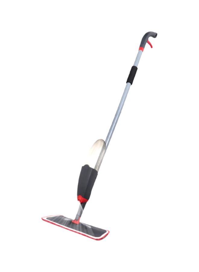 SAPU Spray Mop With Microfiber Cleaning Cloth Black/Red 125x40x16centimeter