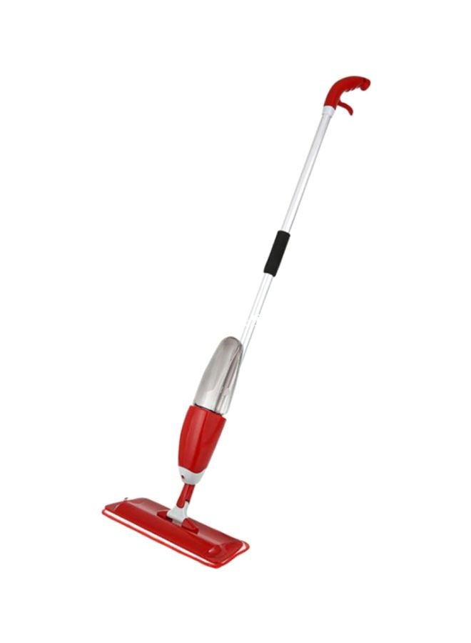 SAPU Spray Mop With Microfiber Cleaning Cloth Red/Silver 125x40x15cm