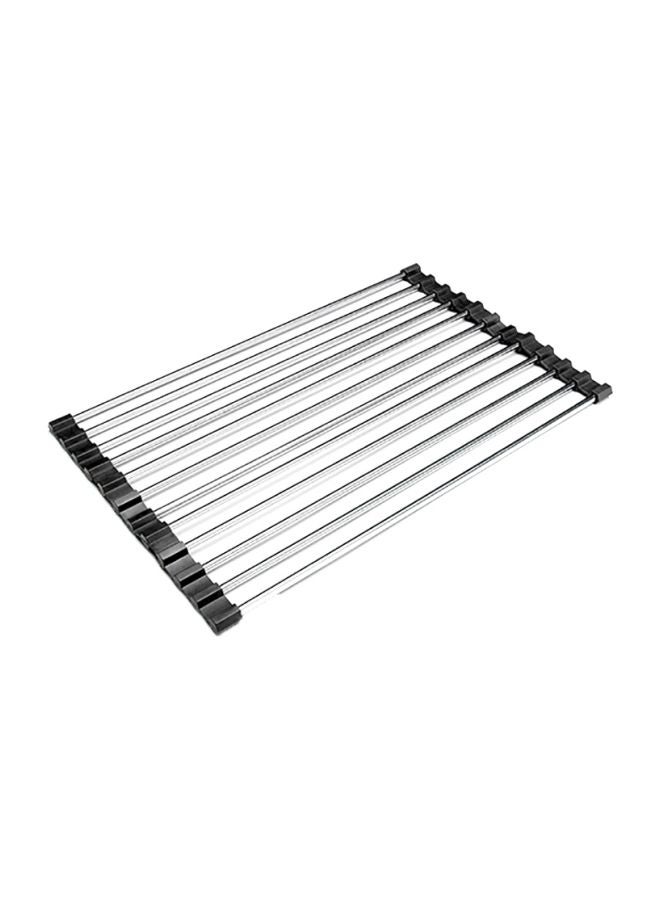 SAPU Folding Drain Sink Rack Black/Silver 37x23cm