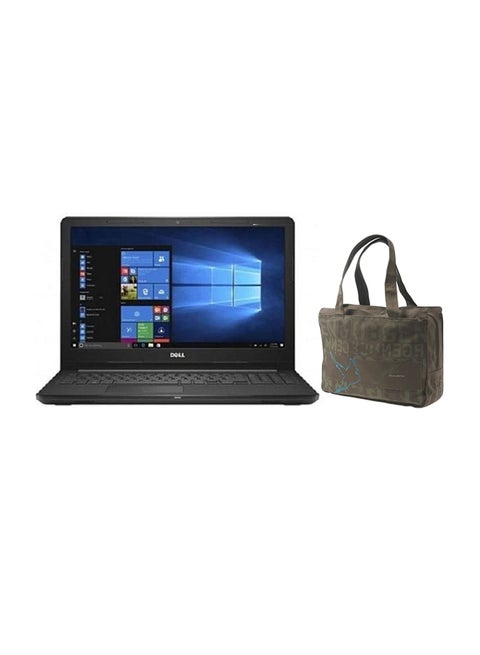 Inspiron 3576 Laptop With 15.6-Inch Display, Intel Core i5 Processor/4GB RAM/1TB HDD/2GB AMD Radeon 520 Graphic Card With English/Arabic Keyboard And Bag Black