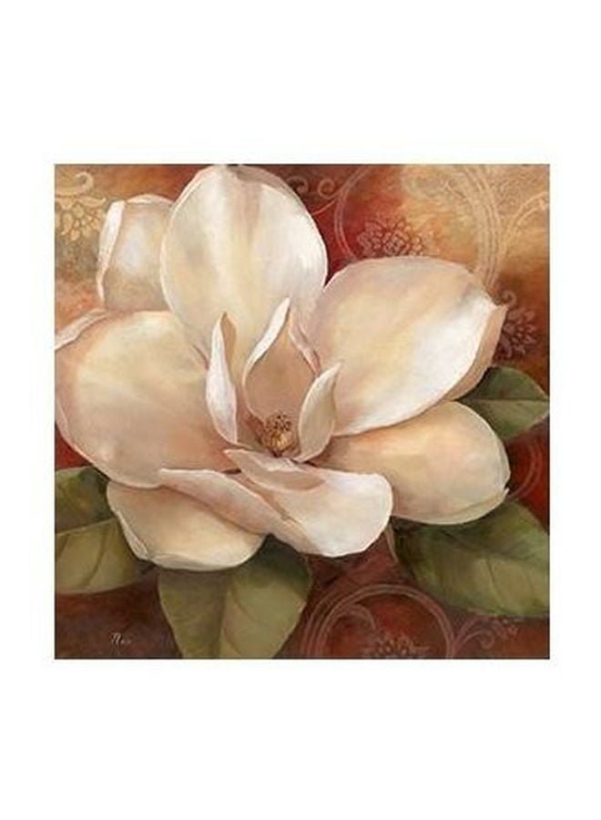 بوستر حائط للتزيين أبيض/بني/أخضر 23x23سم