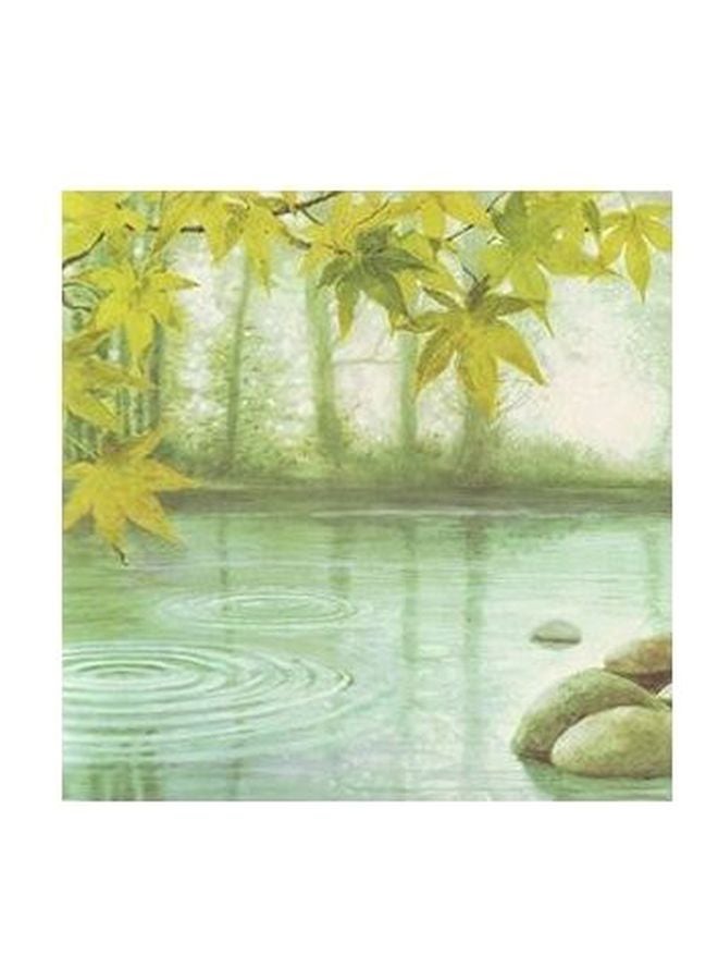 Decorative Wall Poster Green/Blue 15x15cm