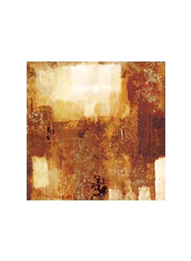Decorative Wall Painting Off White/Yellow/Orange 15x15cm