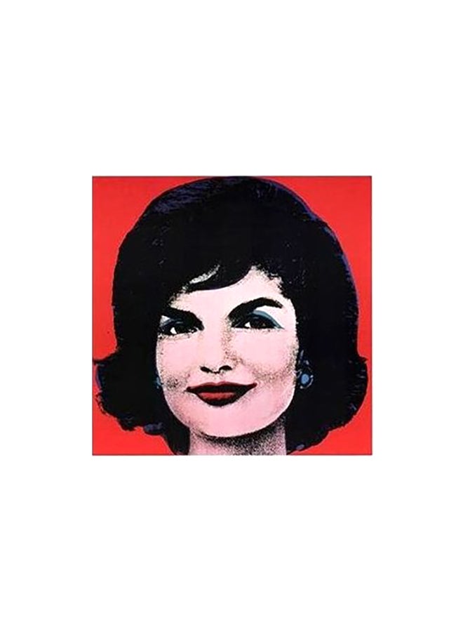 بوستر جداري مطبوع للتزيين أحمر/أسود/وردي 32x32سم