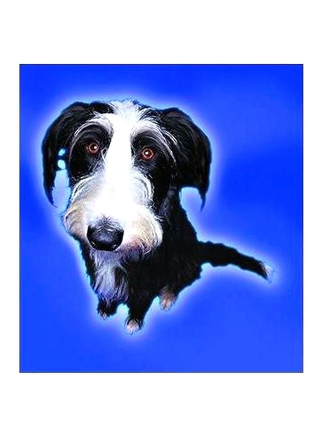 لوحة فنية لديكور الحائط أبيض/ أسود 45x31سم