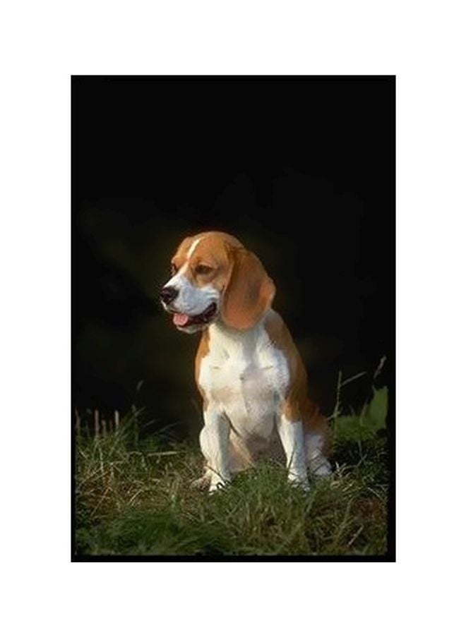 فوتو بلوك طقم قواعد أكواب مزنة بطبعات مؤلف من 6 قطع بيج / أسود 7x7سم