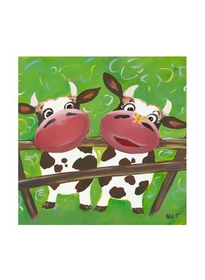Decorative Wall Painting With Frame Multicolour 50x50cm