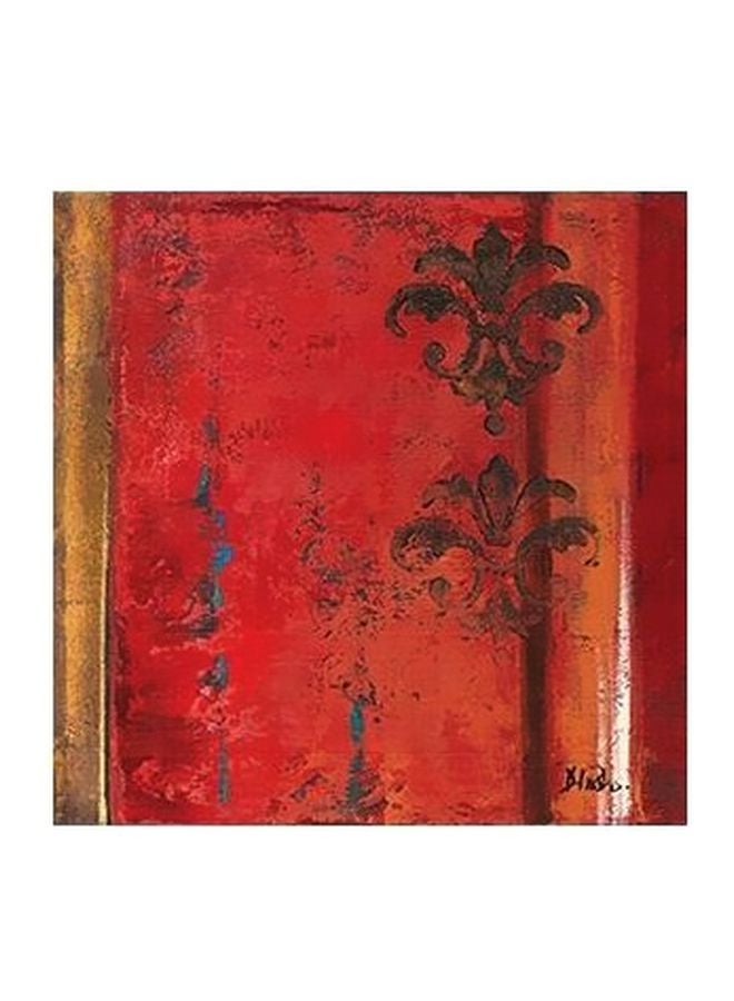 Generic Decorative Wall Art Red/Yellow/Black 15X15cm 