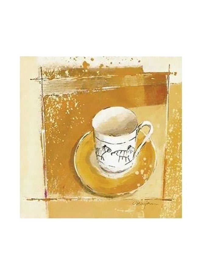 ستيكر فني لتزيين الحائط مع إطار أصفر/ابيض 15×15Ø³Ù†ØªÙŠÙ…ØªØ±