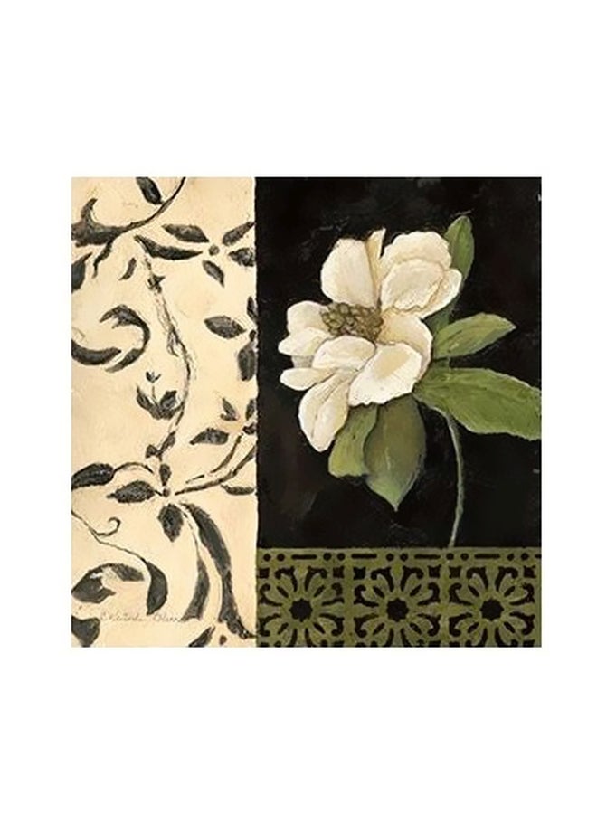 Generic Decorative Wall Poster White/Green/Black 15x15cm 