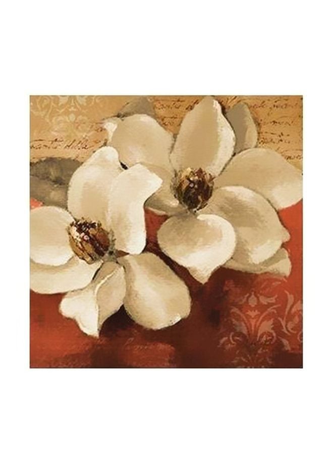 PHOTOBLOCK Decorative Wall Painting Beige/Red 15x15cm 