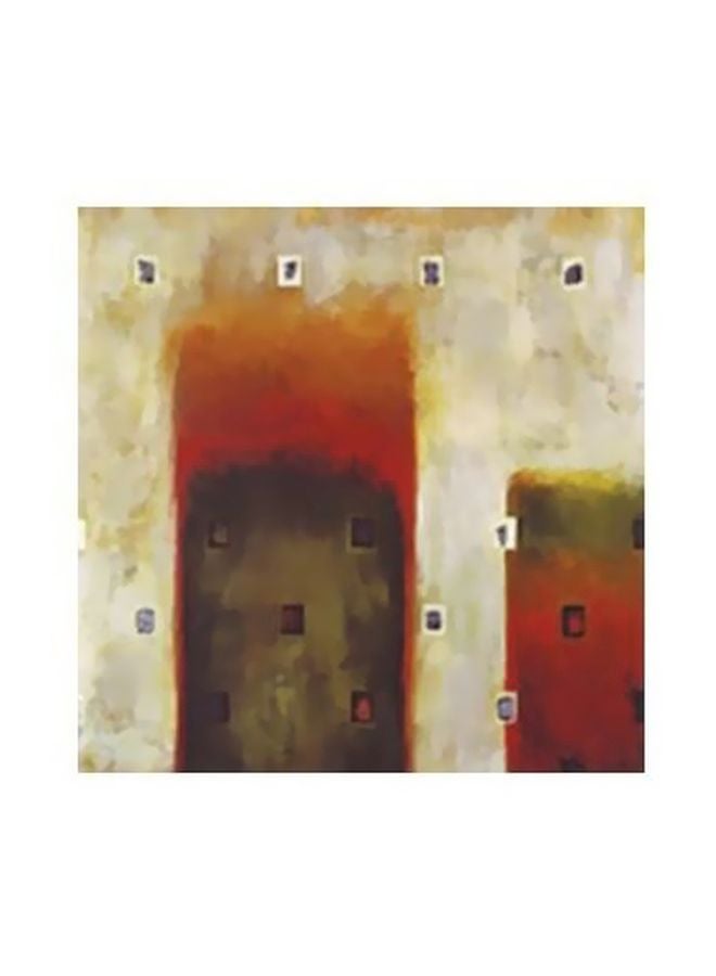 بوستر حائط للتزيين بيج / أحمر/أخضر 15x15سم