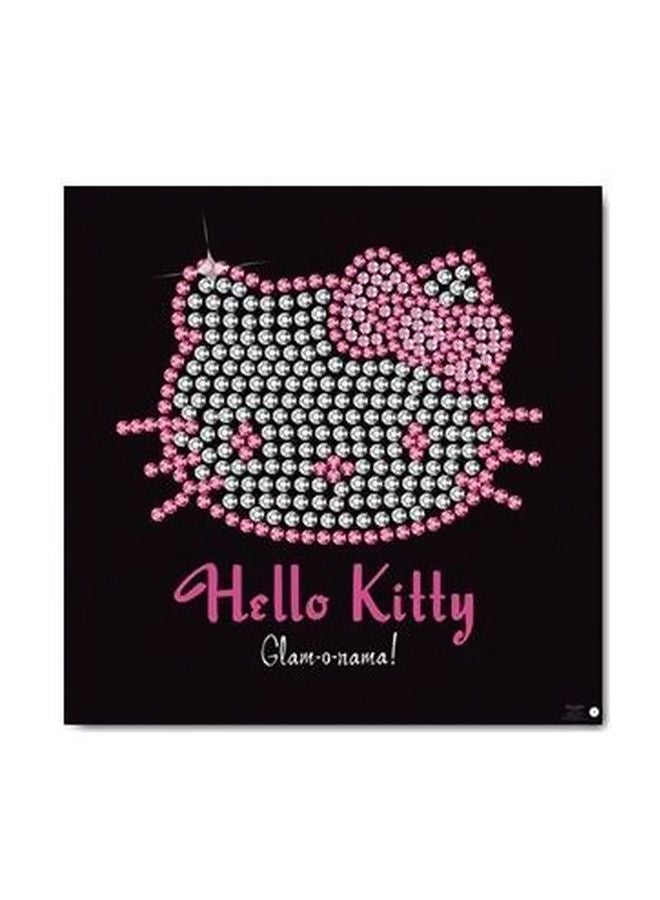 PHOTOBLOCK Decorative Wall Poster Black/Pink 32x32cm 