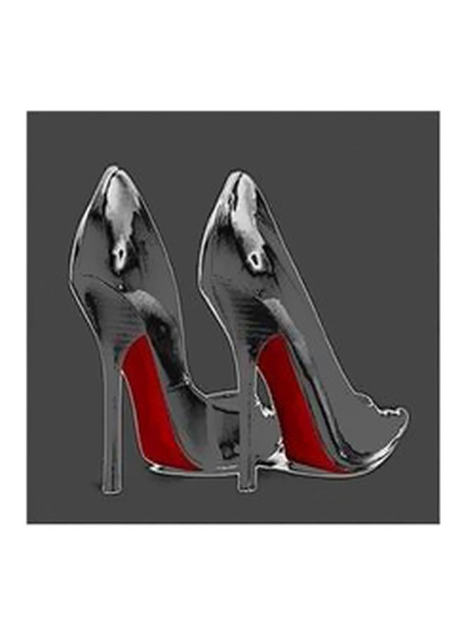 فوتو بلوك ملصقات جدارية للزينة أسود/أحمر 50x50سم