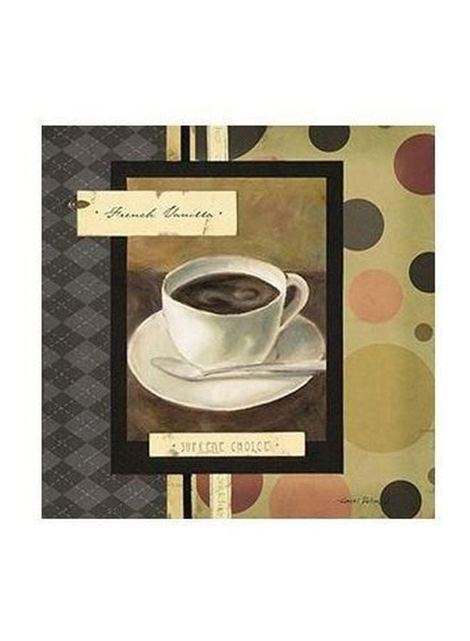 Decorative Wall Art White/Black/Beige 32x32cm