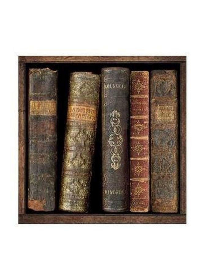 Decorative Wall Poster Black/Brown/Beige 23x23cm