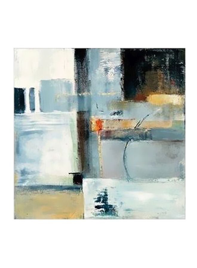 لوحة فنية لديكور الحائط رمادي / أبيض / أسود 15x15سم