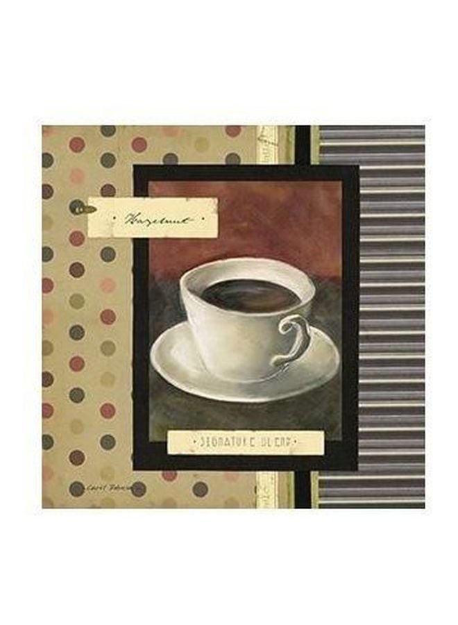 PHOTOBLOCK Decorative Wall Poster White/Beige/Black 32x32cm 