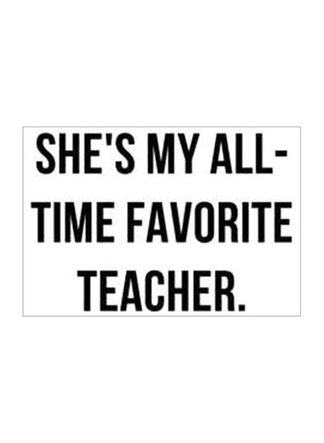 Decorative Wall Poster White/Black 32x32cm