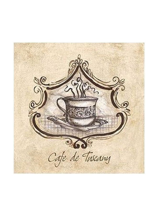 فوتو بلوك لوحة فنية لديكور الحائط بيج / بني 50x50سم