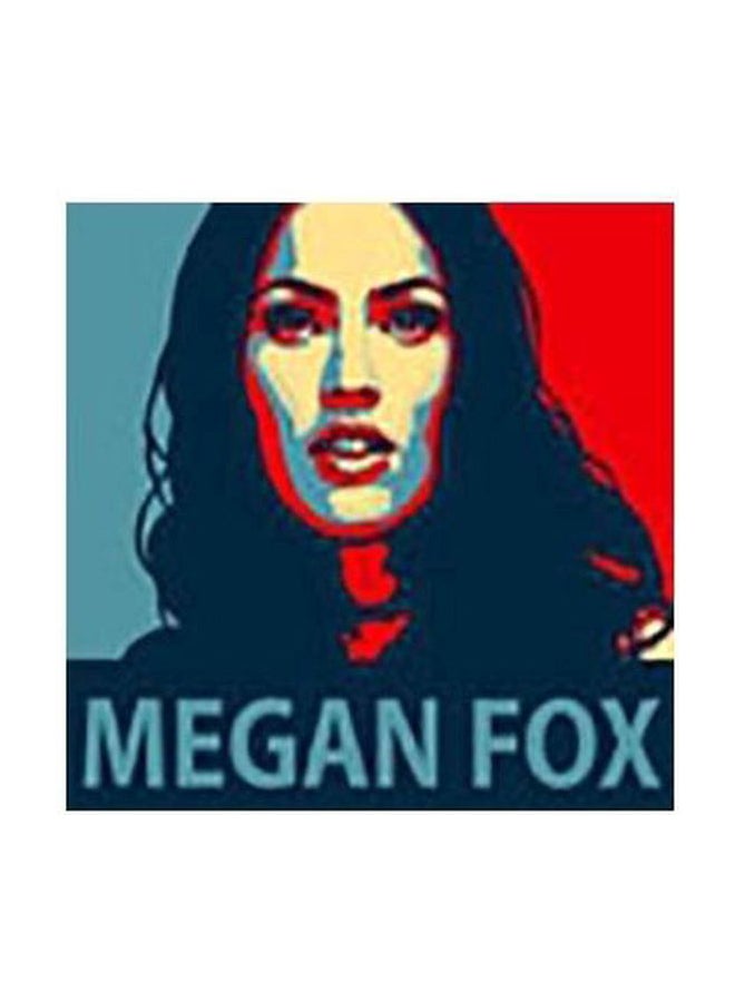 Decorative Wall Poster Black/Red 32x32cm