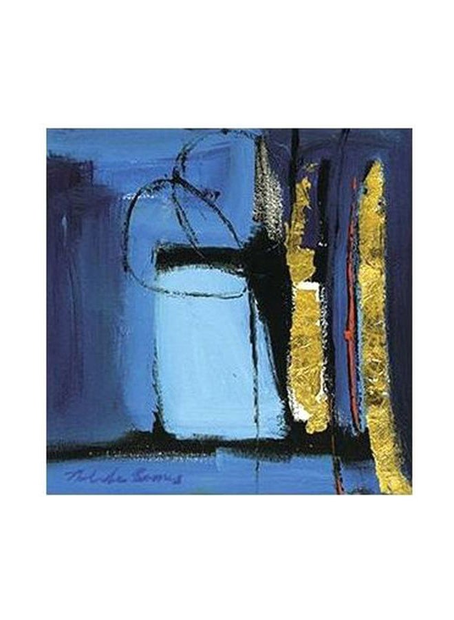 PHOTOBLOCK Decorative Wall Painting With Frame Blue/Green 15x15cm