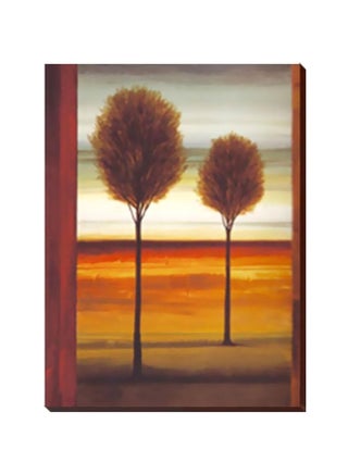 Decorative Wall Painting With Frame Orange/Green 40x30cm - v1565784305/N29066014A_1