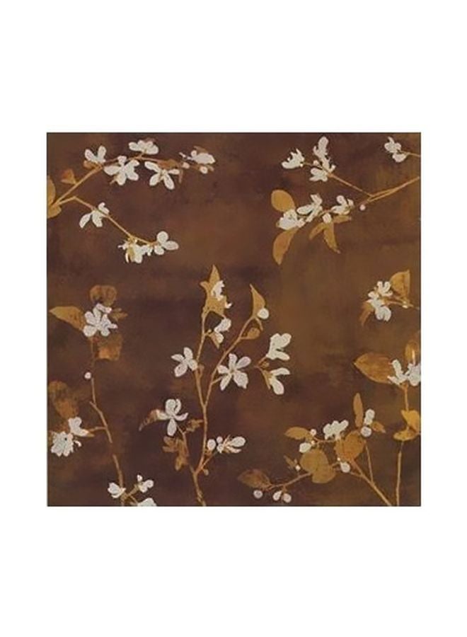 Decorative Wall Poster Brown/White/Green 32x32cm