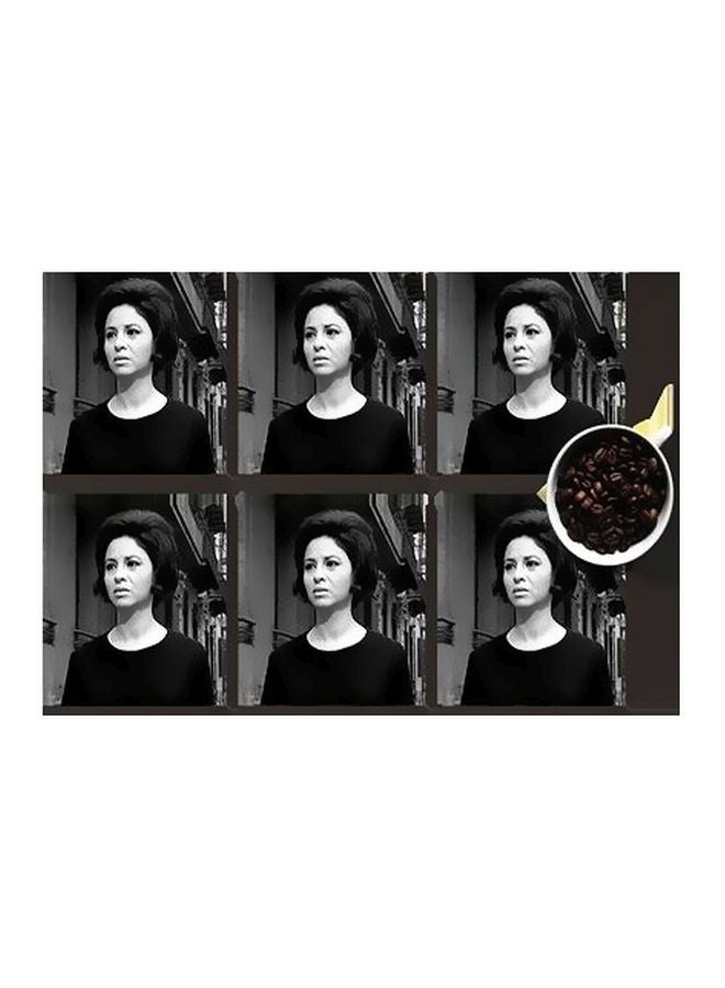 طقم قاعدة الأكواب 6 قطع متعدد الألوان 7x7سم