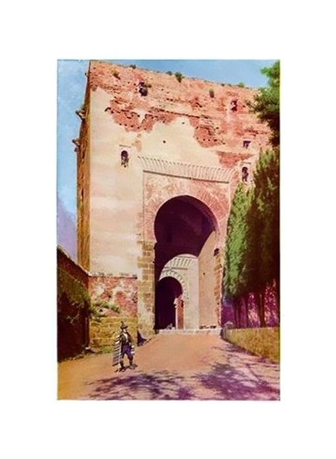 Decorative Wall Poster Brown/Green/Blue 60x40cm