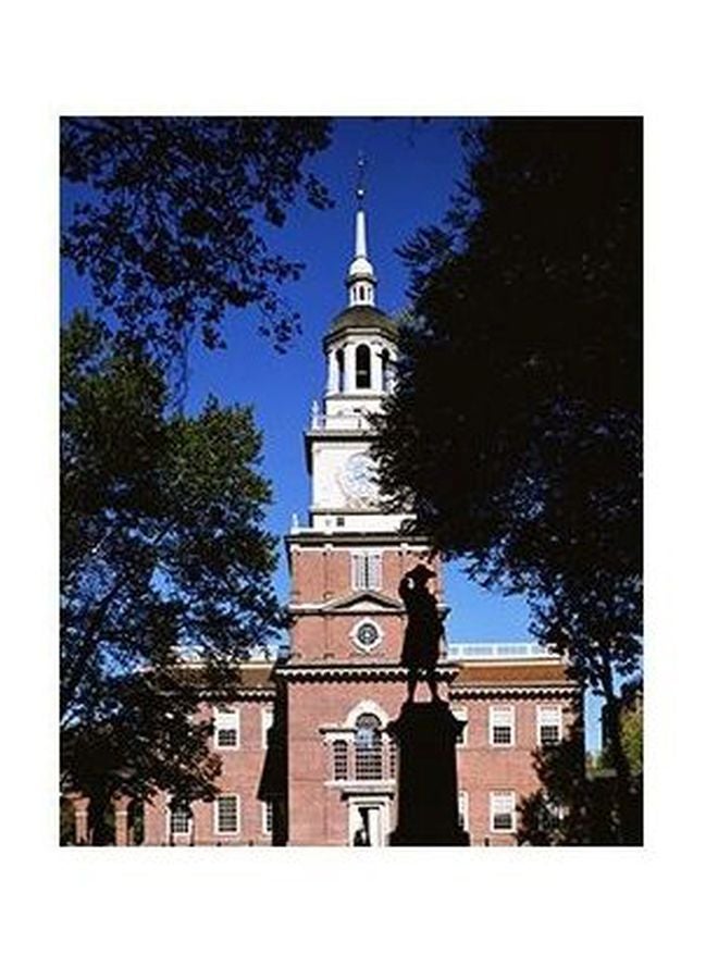 بوستر حائط للتزيين أزرق/أبيض/أحمر 45x31سم