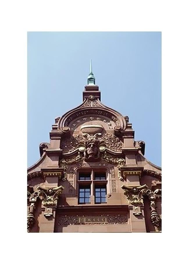 Decorative Wall Poster Brown/Blue 60x40cm