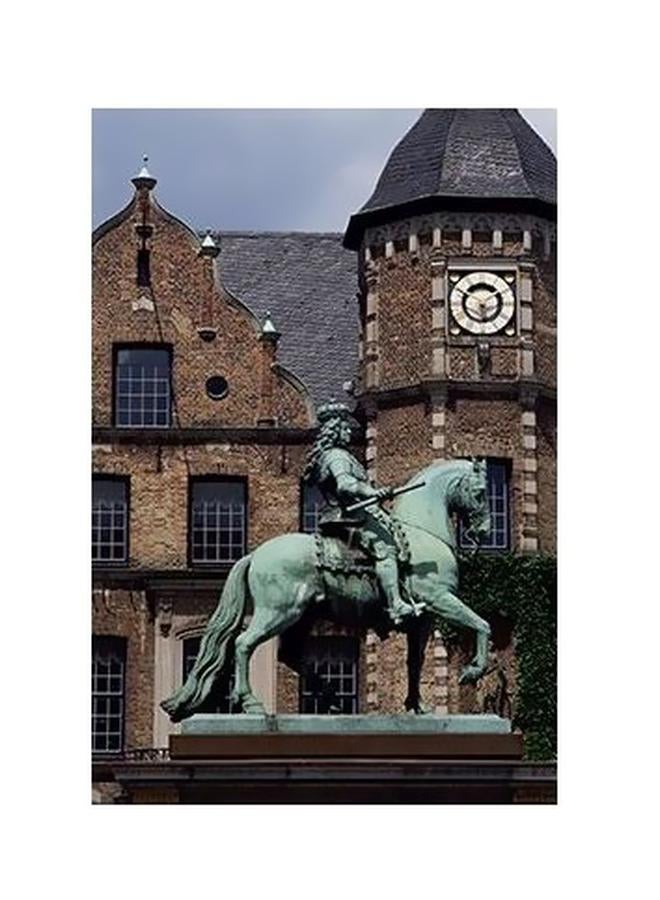 فوتو بلوك بوستر حائط للتزيين بني/أخضر/أزرق 31x45سم