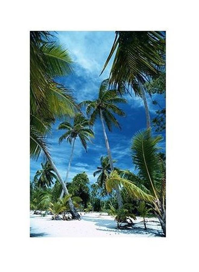 Decorative Wall Poster Blue/Green 60x40cm