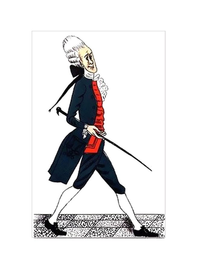 Decorative Wall Poster Blue/Red/White 60x40cm